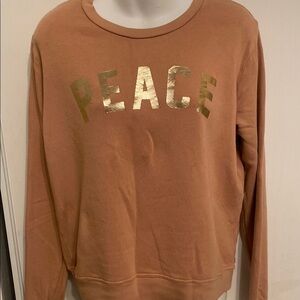 Anthropologie hoodie size M color light brown